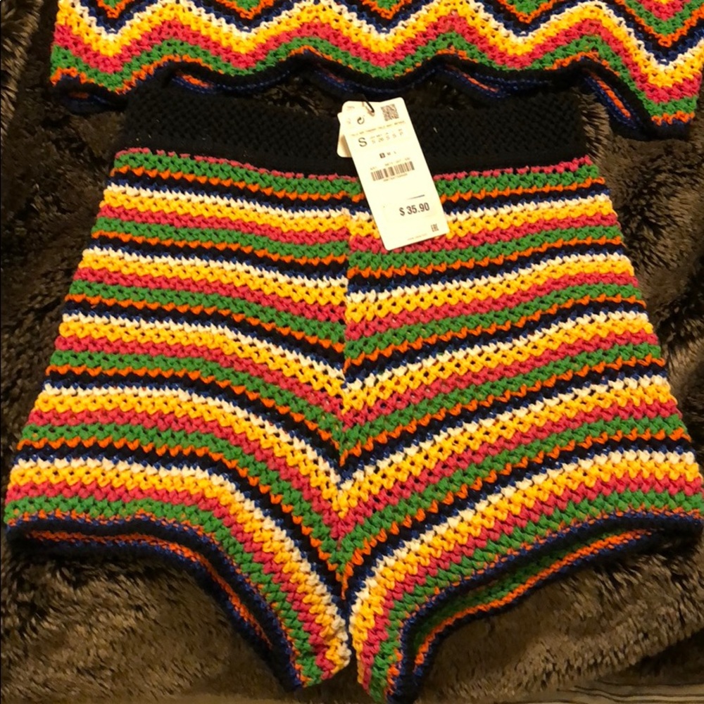 Zara Sweater and shorts set!